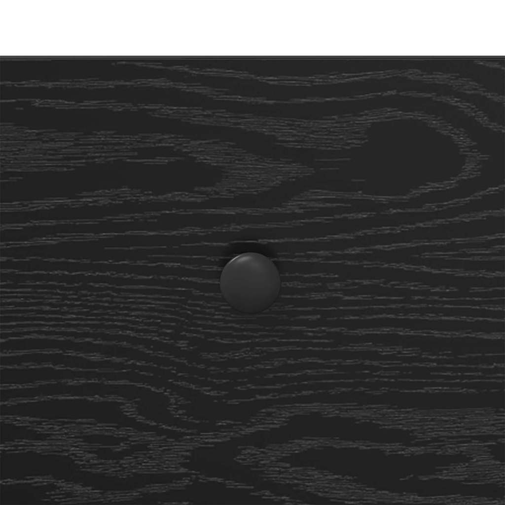 Nachtkastje 2 pcs Zwart Eiken 40 x 42 x 50 cm Bewerkt hout is nu te koop bij PeponiXL, paradijselijk wonen!