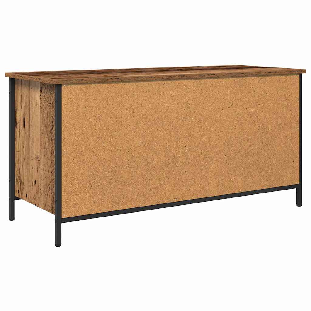 TV-kast Oud Hout 100 x 40 x 50 cm Bewerkt hout is nu te koop bij PeponiXL, paradijselijk wonen!