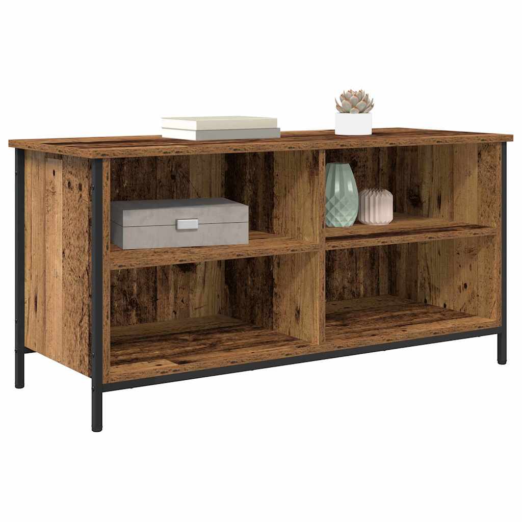 TV-kast Oud Hout 100 x 40 x 50 cm Bewerkt hout is nu te koop bij PeponiXL, paradijselijk wonen!