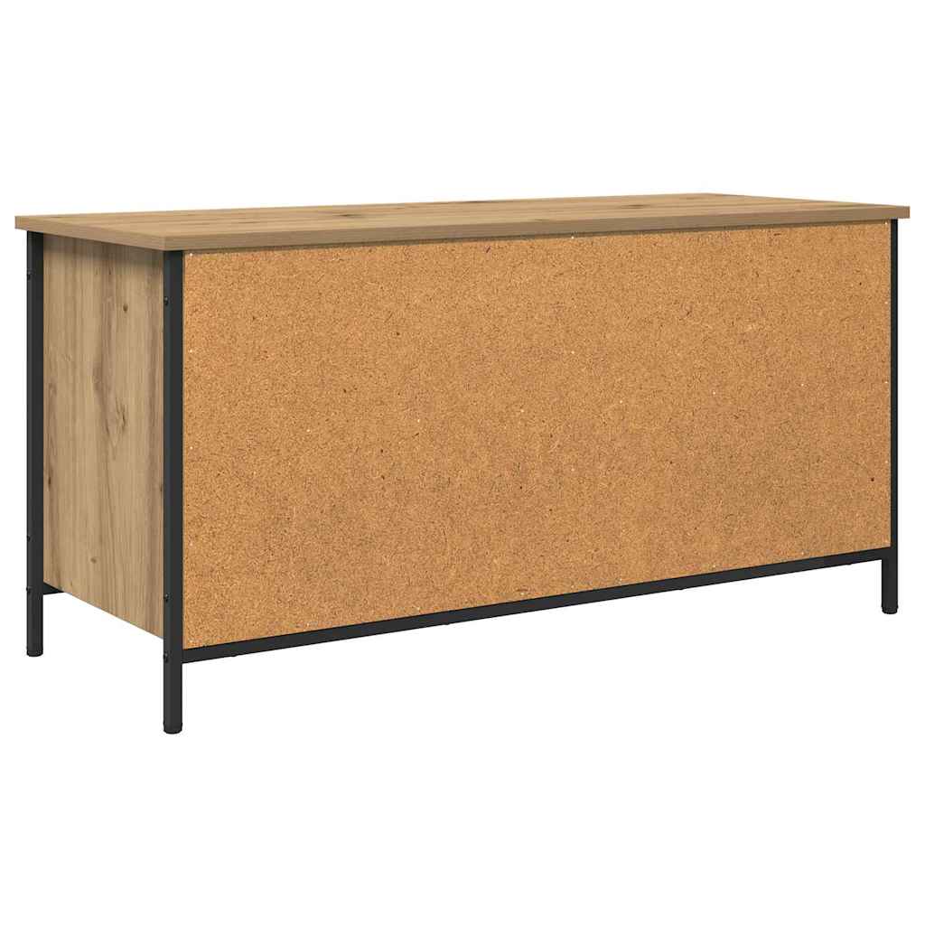 TV-kast Artisan Eiken 100 x 40 x 50 cm Bewerkt hout is nu te koop bij PeponiXL, paradijselijk wonen!