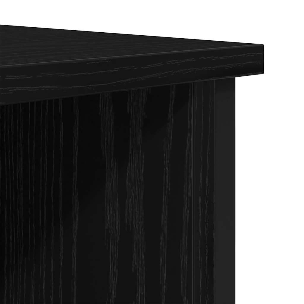 TV-kast Zwart Eiken 100 x 40 x 50 cm Bewerkt hout is nu te koop bij PeponiXL, paradijselijk wonen!