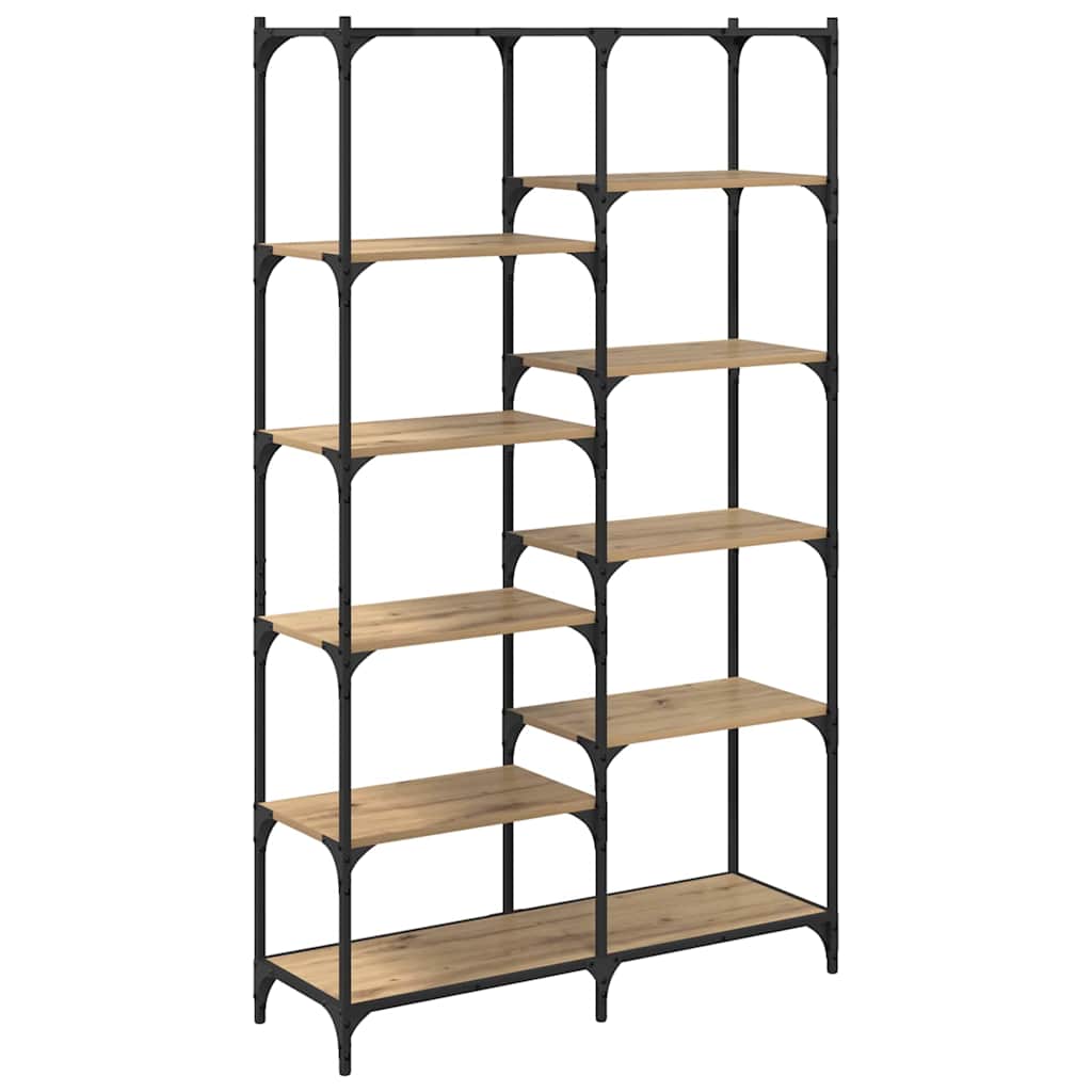 Boekenkast artisanaal eikenkleurig 100 x 32 x 170 cm is nu te koop bij PeponiXL, paradijselijk wonen!