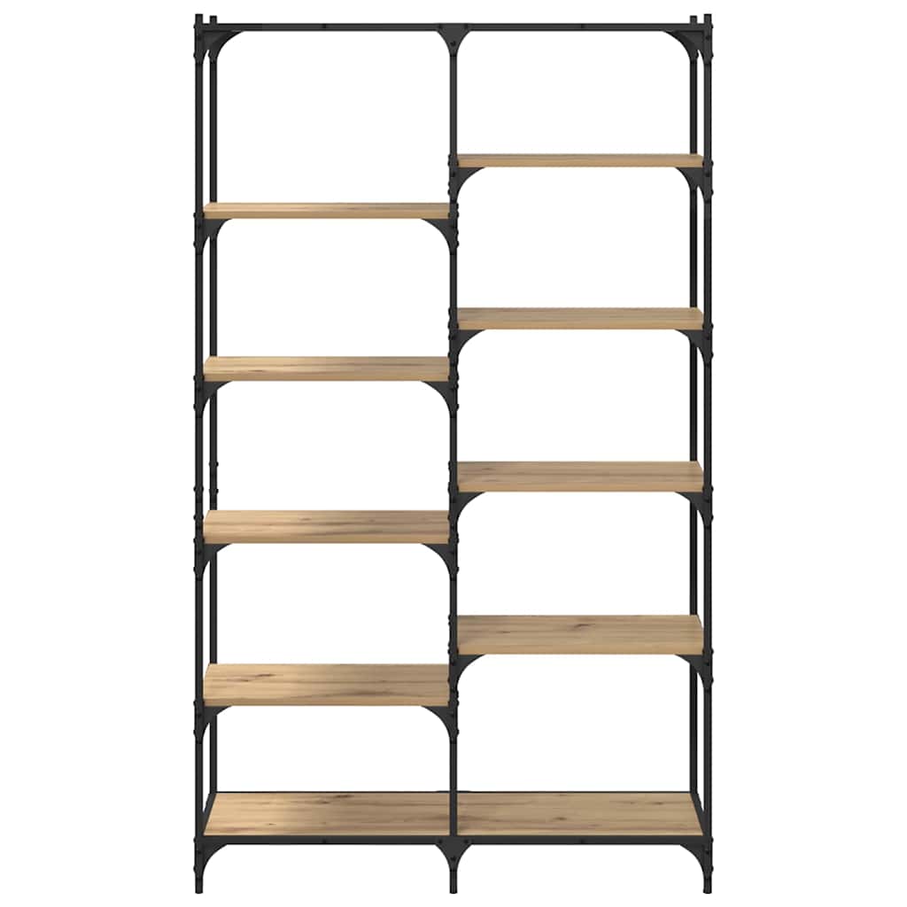 Boekenkast artisanaal eikenkleurig 100 x 32 x 170 cm is nu te koop bij PeponiXL, paradijselijk wonen!