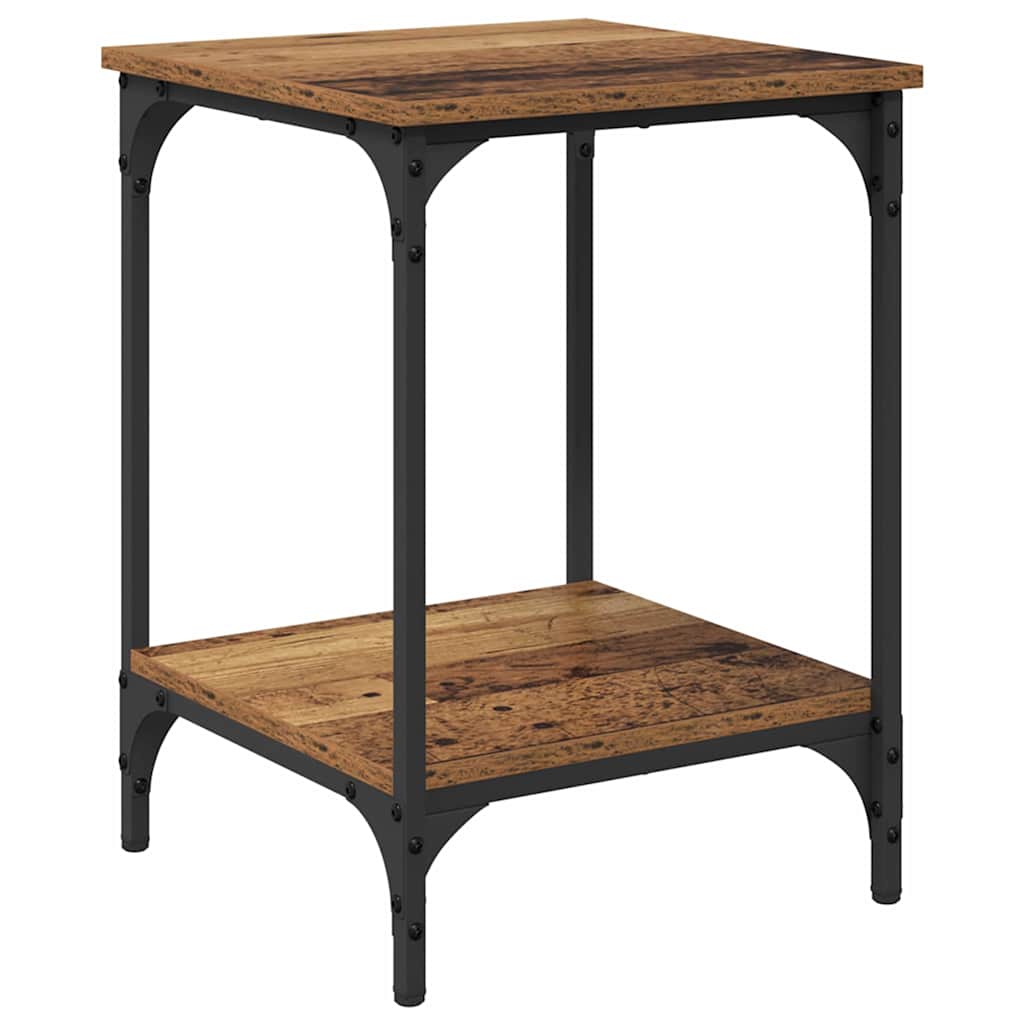 Salontafel Oud Hout 40 x 40 x 55 cm Bewerkt hout is nu te koop bij PeponiXL, paradijselijk wonen!