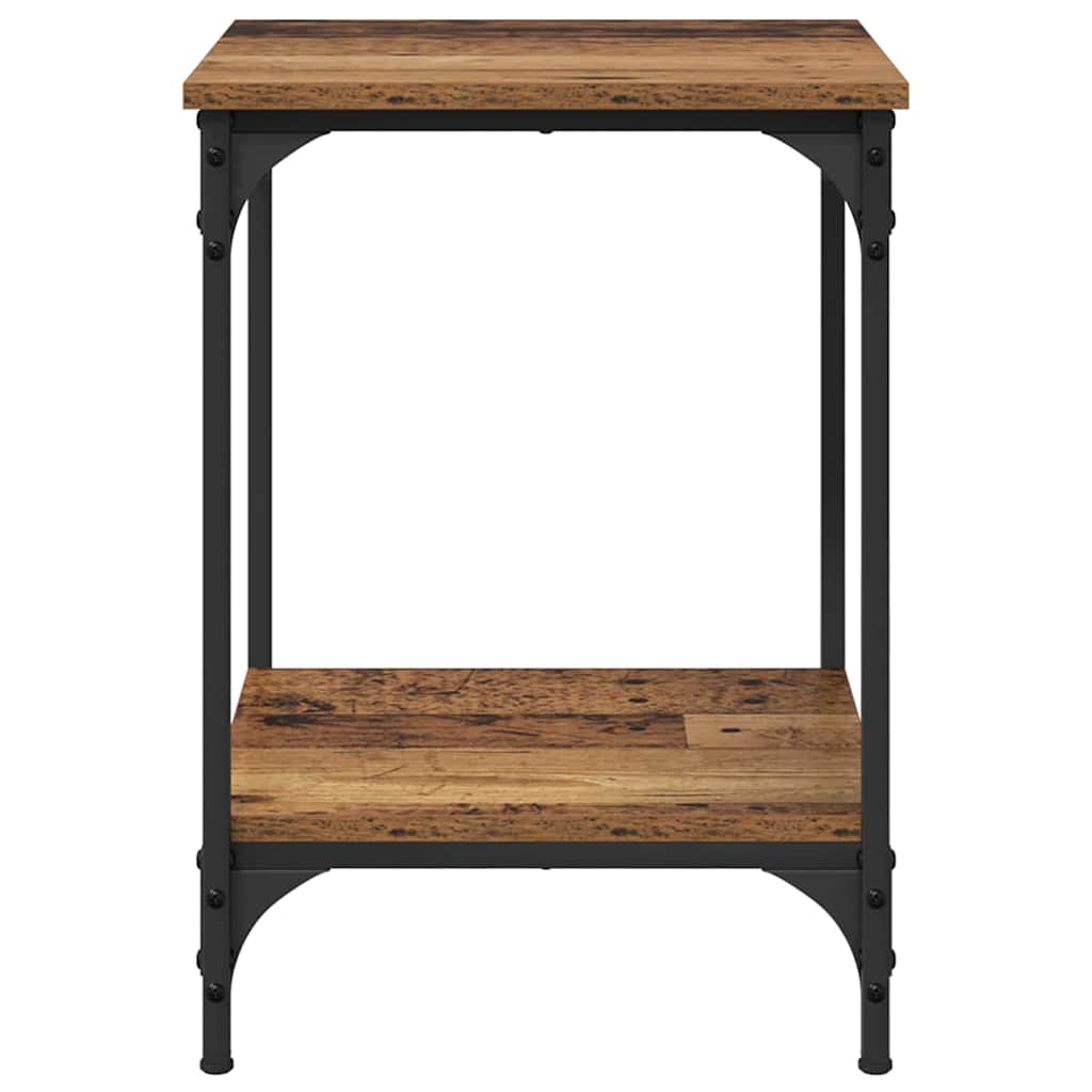 Salontafel Oud Hout 40 x 40 x 55 cm Bewerkt hout is nu te koop bij PeponiXL, paradijselijk wonen!