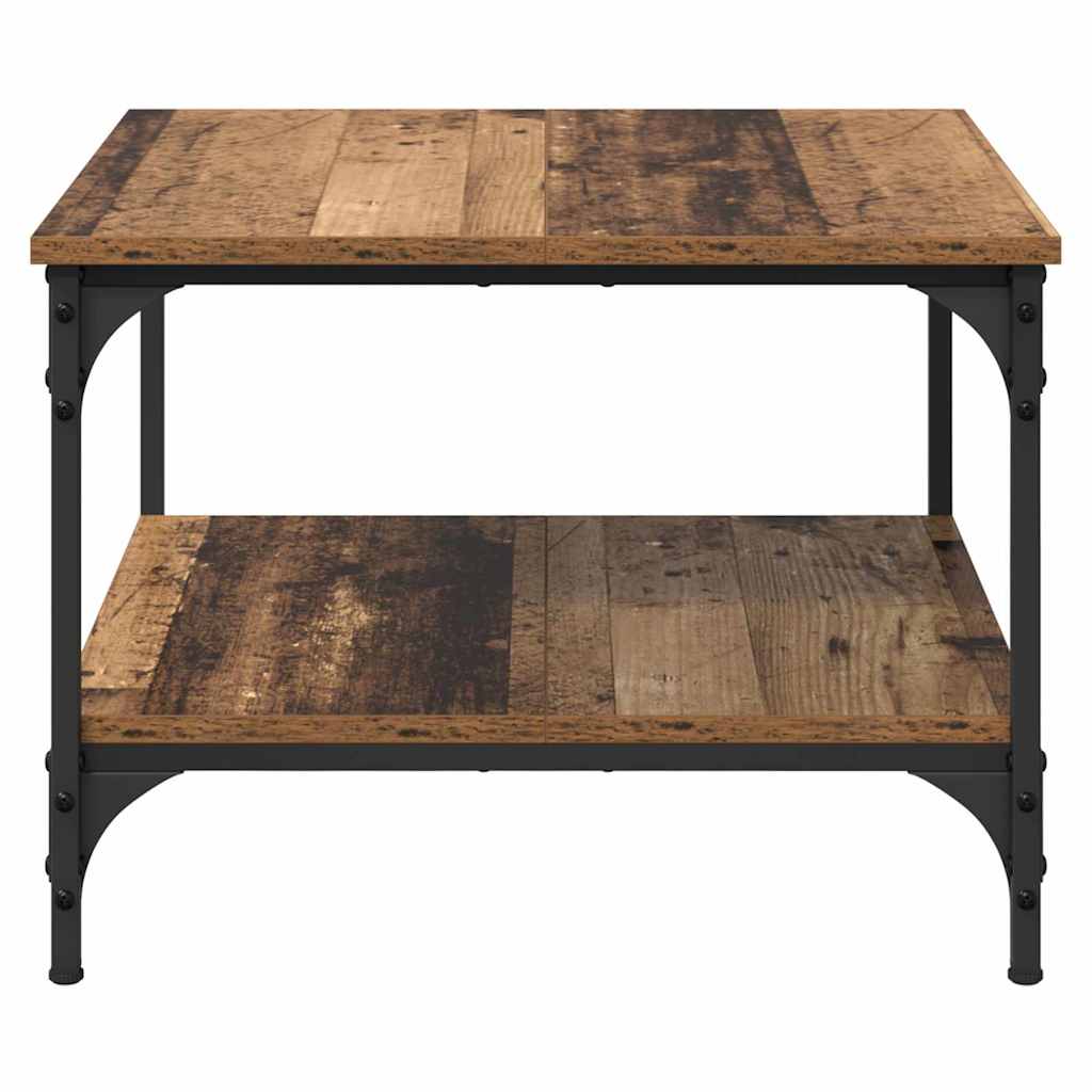 Salontafel Oud Hout 55 x 55 x 40 cm Bewerkt hout is nu te koop bij PeponiXL, paradijselijk wonen!