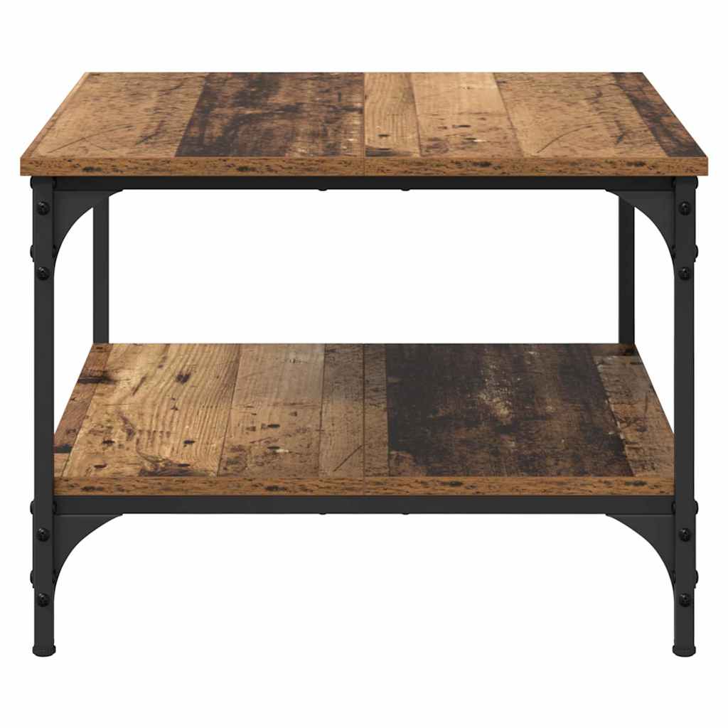 Salontafel Oud Hout 55 x 55 x 40 cm Bewerkt hout is nu te koop bij PeponiXL, paradijselijk wonen!