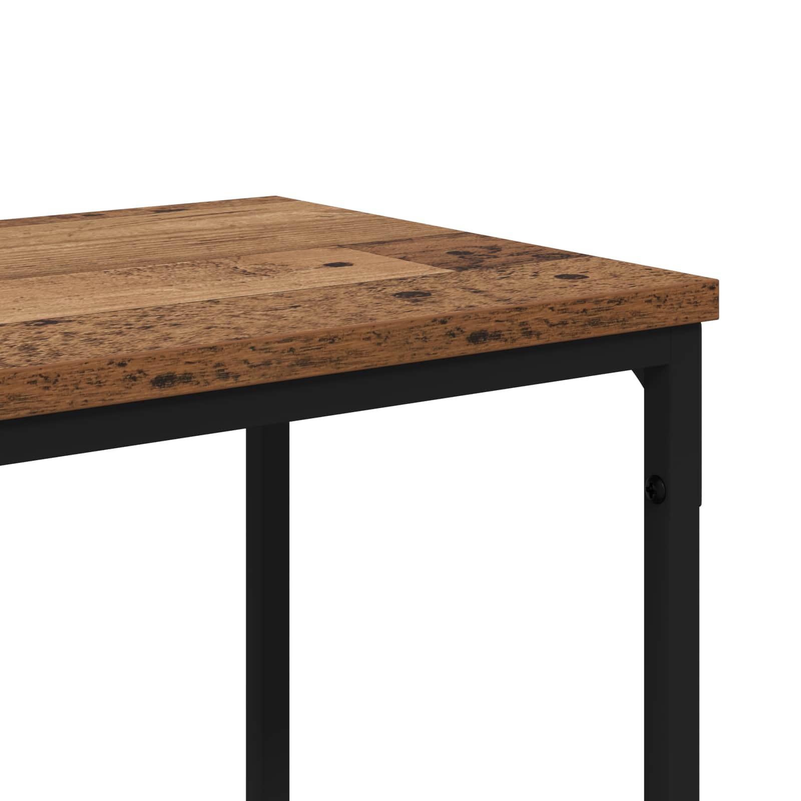 Wandtafel met plank Oud Hout 160 x 30 x 75 cm Bewerkt hout is nu te koop bij PeponiXL, paradijselijk wonen!