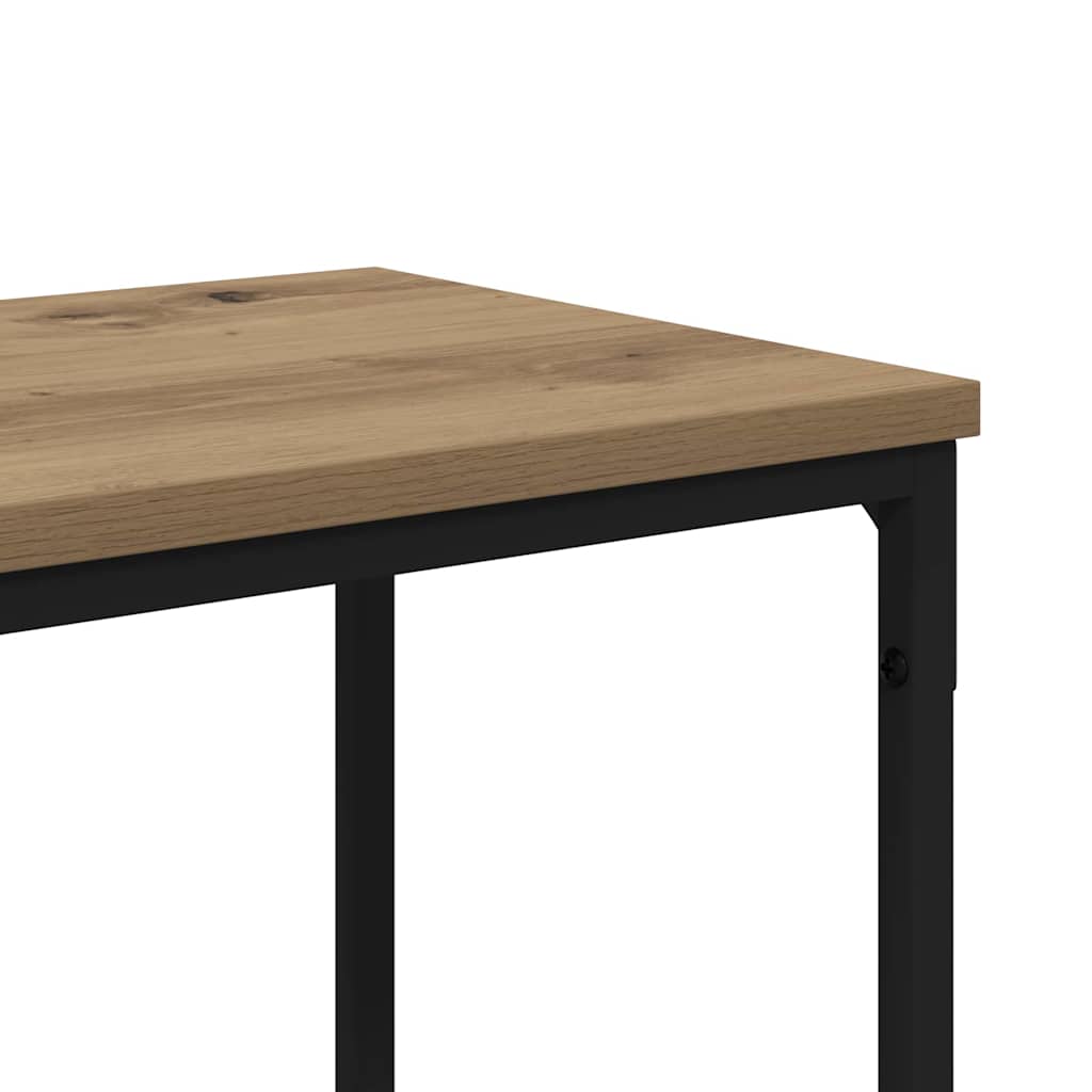 Wandtafel met plank Artisan Eiken 180 x 30 x 75 cm Bewerkt hout is nu te koop bij PeponiXL, paradijselijk wonen!
