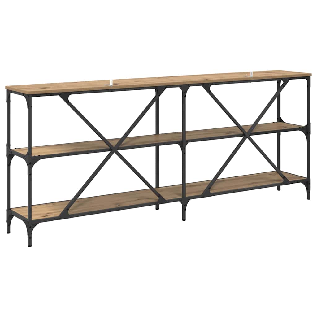 Wandtafel met plank Artisan Eiken 180 x 30 x 75 cm Bewerkt hout is nu te koop bij PeponiXL, paradijselijk wonen!