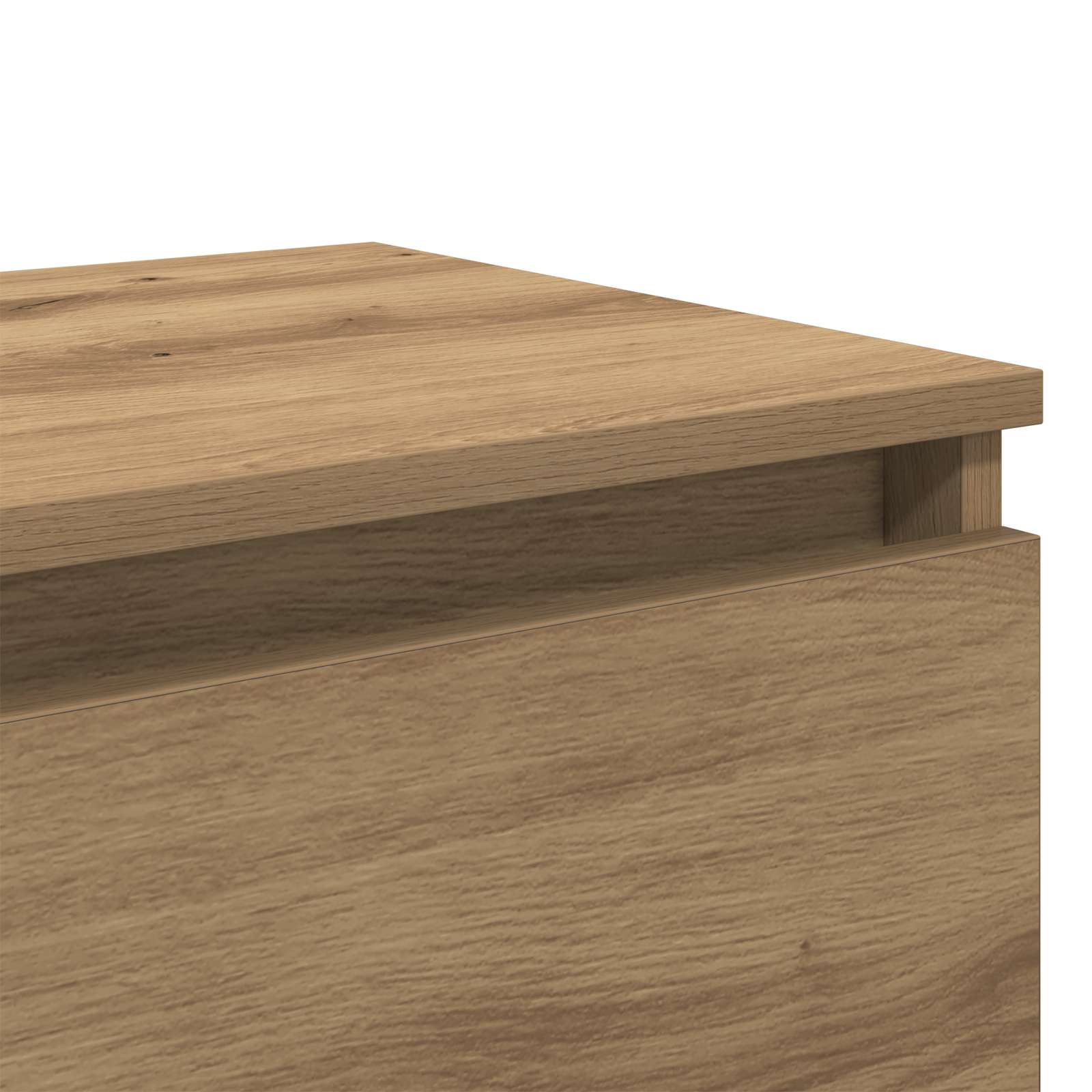 Nachtkastje 2 pcs Artisan Eiken 40 x 35 x 50 cm Bewerkt hout is nu te koop bij PeponiXL, paradijselijk wonen!