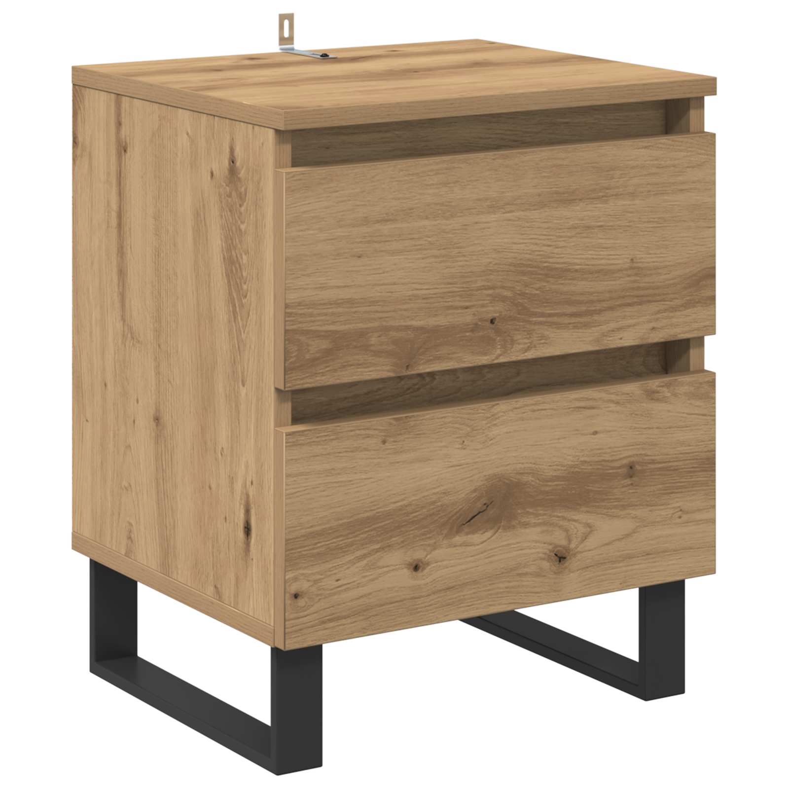 Nachtkastje 2 pcs Artisan Eiken 40 x 35 x 50 cm Bewerkt hout is nu te koop bij PeponiXL, paradijselijk wonen!