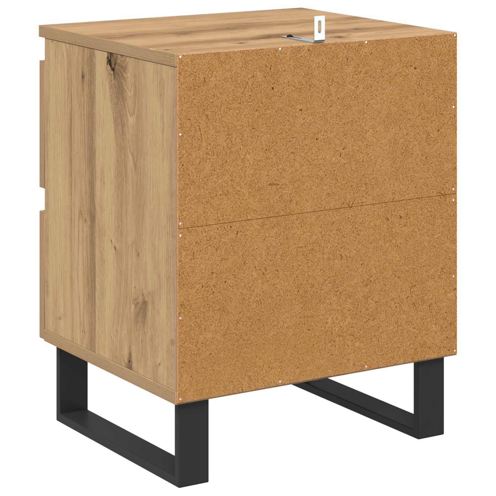 Nachtkastje 2 pcs Artisan Eiken 40 x 35 x 50 cm Bewerkt hout is nu te koop bij PeponiXL, paradijselijk wonen!