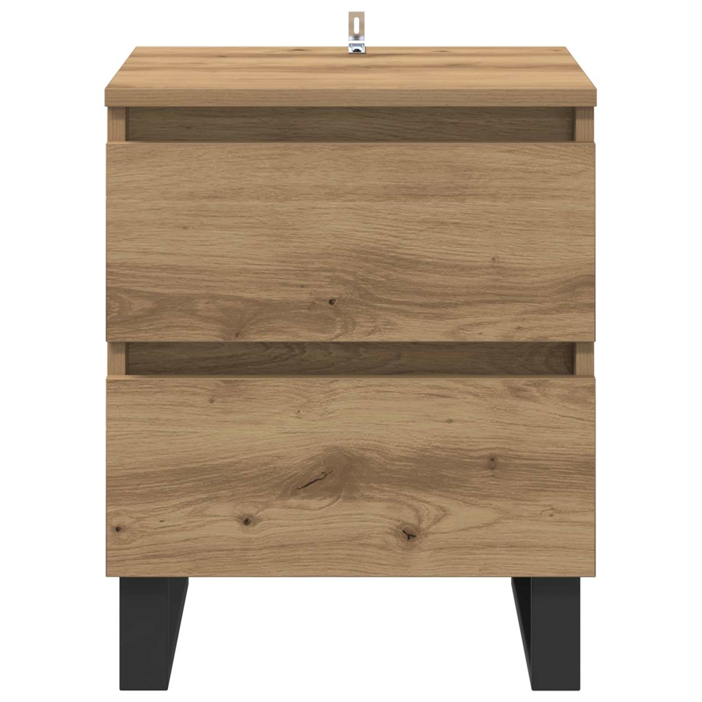 Nachtkastje 2 pcs Artisan Eiken 40 x 35 x 50 cm Bewerkt hout is nu te koop bij PeponiXL, paradijselijk wonen!