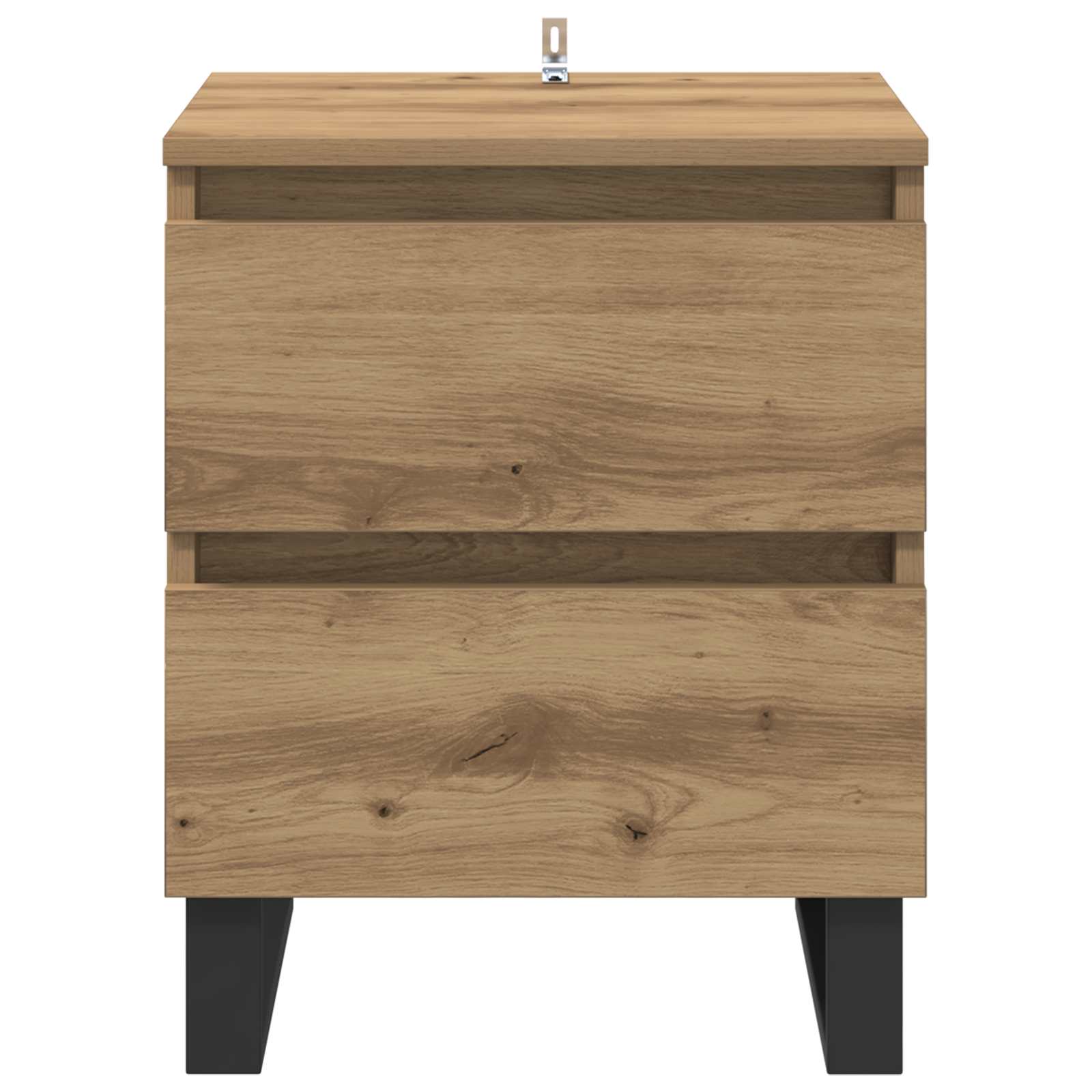 Nachtkastje 2 pcs Artisan Eiken 40 x 35 x 50 cm Bewerkt hout is nu te koop bij PeponiXL, paradijselijk wonen!