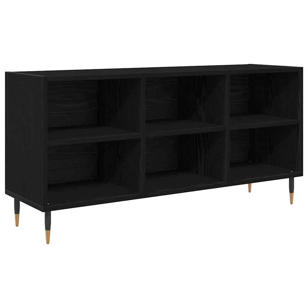 TV-kast Zwart Eiken 103,5 x 30 x 50 cm Bewerkt hout is nu te koop bij PeponiXL, paradijselijk wonen!
