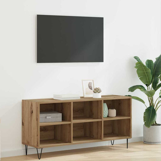 TV-kast Artisan Eiken 103,5 x 30 x 50 cm Bewerkt hout is nu te koop bij PeponiXL, paradijselijk wonen!
