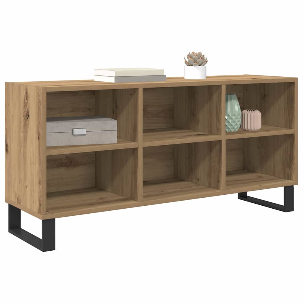TV-kast Artisan Eiken 103,5 x 30 x 50 cm Bewerkt hout is nu te koop bij PeponiXL, paradijselijk wonen!