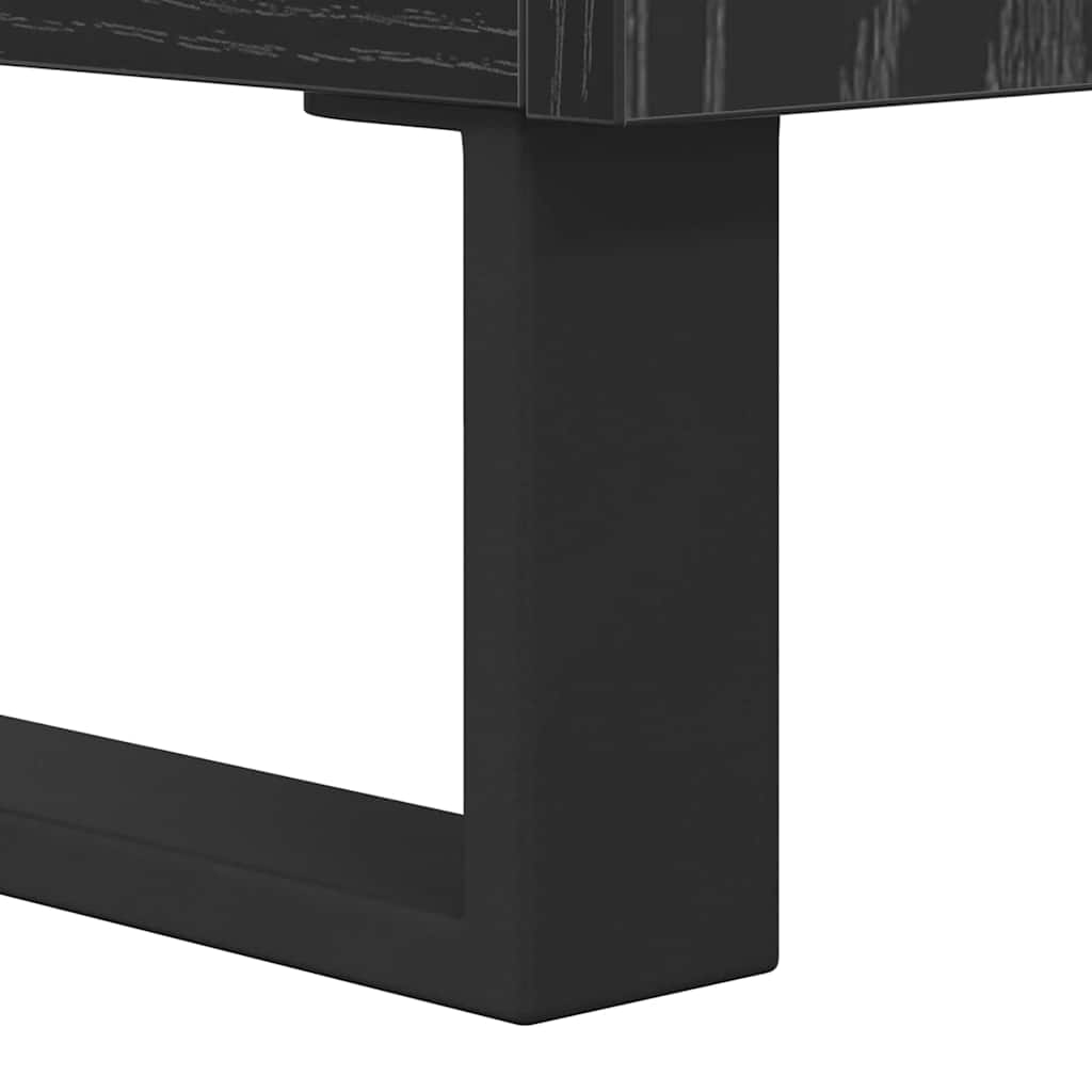 TV-kast Zwart Eiken 103,5 x 30 x 50 cm Bewerkt hout is nu te koop bij PeponiXL, paradijselijk wonen!