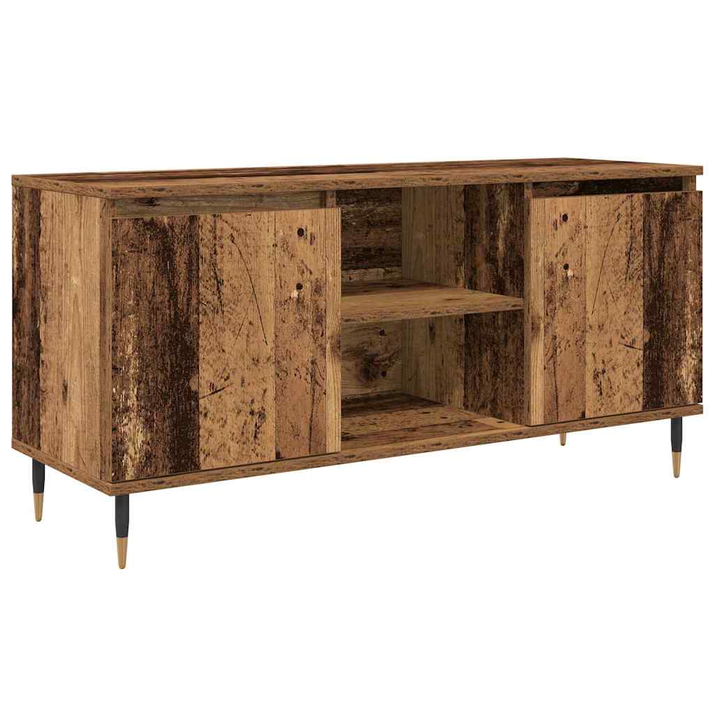 TV-kast Oud Hout 104 x 35 x 50 cm Bewerkt hout is nu te koop bij PeponiXL, paradijselijk wonen!
