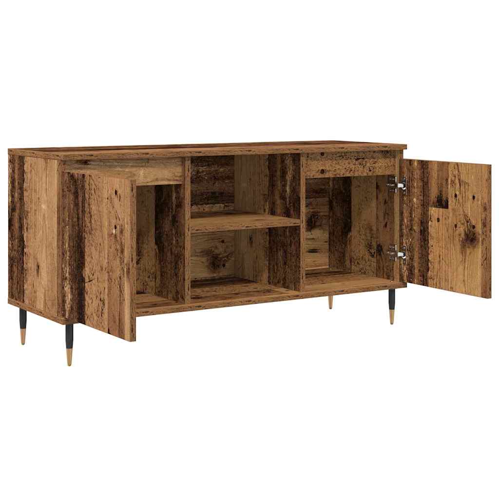 TV-kast Oud Hout 104 x 35 x 50 cm Bewerkt hout is nu te koop bij PeponiXL, paradijselijk wonen!