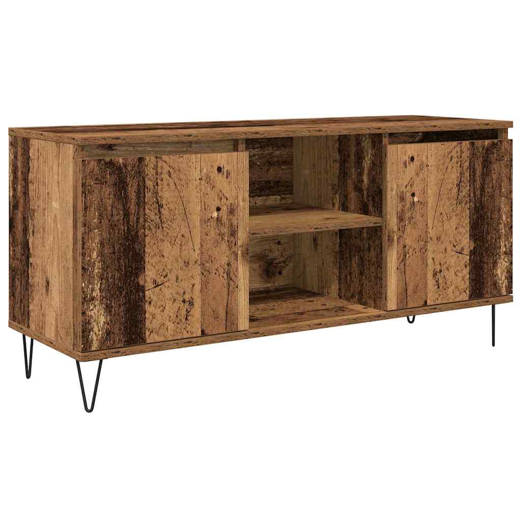 TV-kast Oud Hout 104 x 35 x 50 cm Bewerkt hout is nu te koop bij PeponiXL, paradijselijk wonen!
