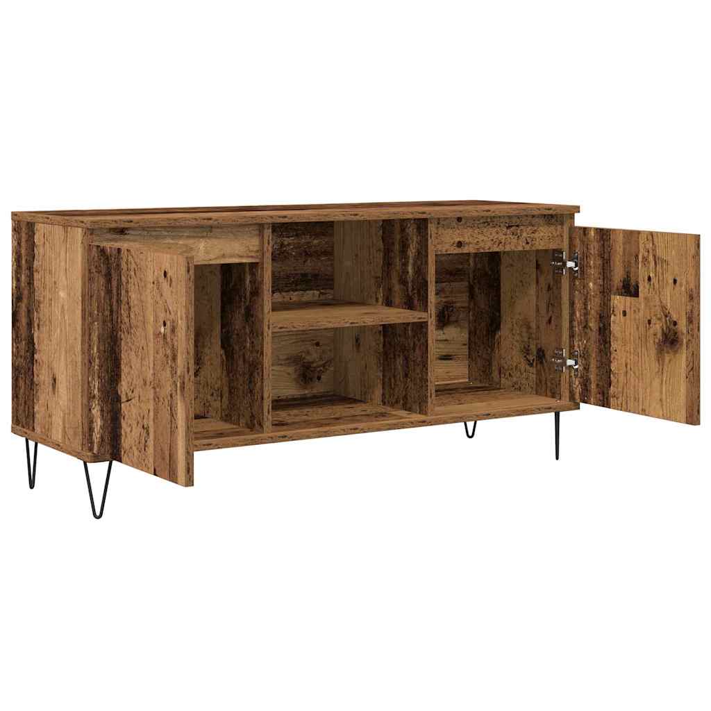 TV-kast Oud Hout 104 x 35 x 50 cm Bewerkt hout is nu te koop bij PeponiXL, paradijselijk wonen!