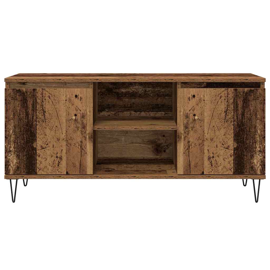 TV-kast Oud Hout 104 x 35 x 50 cm Bewerkt hout is nu te koop bij PeponiXL, paradijselijk wonen!