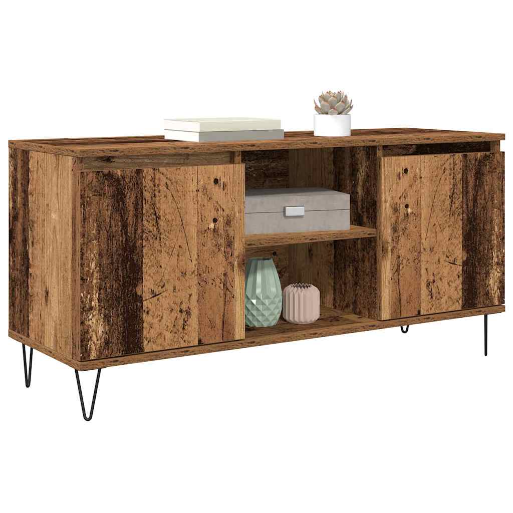 TV-kast Oud Hout 104 x 35 x 50 cm Bewerkt hout is nu te koop bij PeponiXL, paradijselijk wonen!