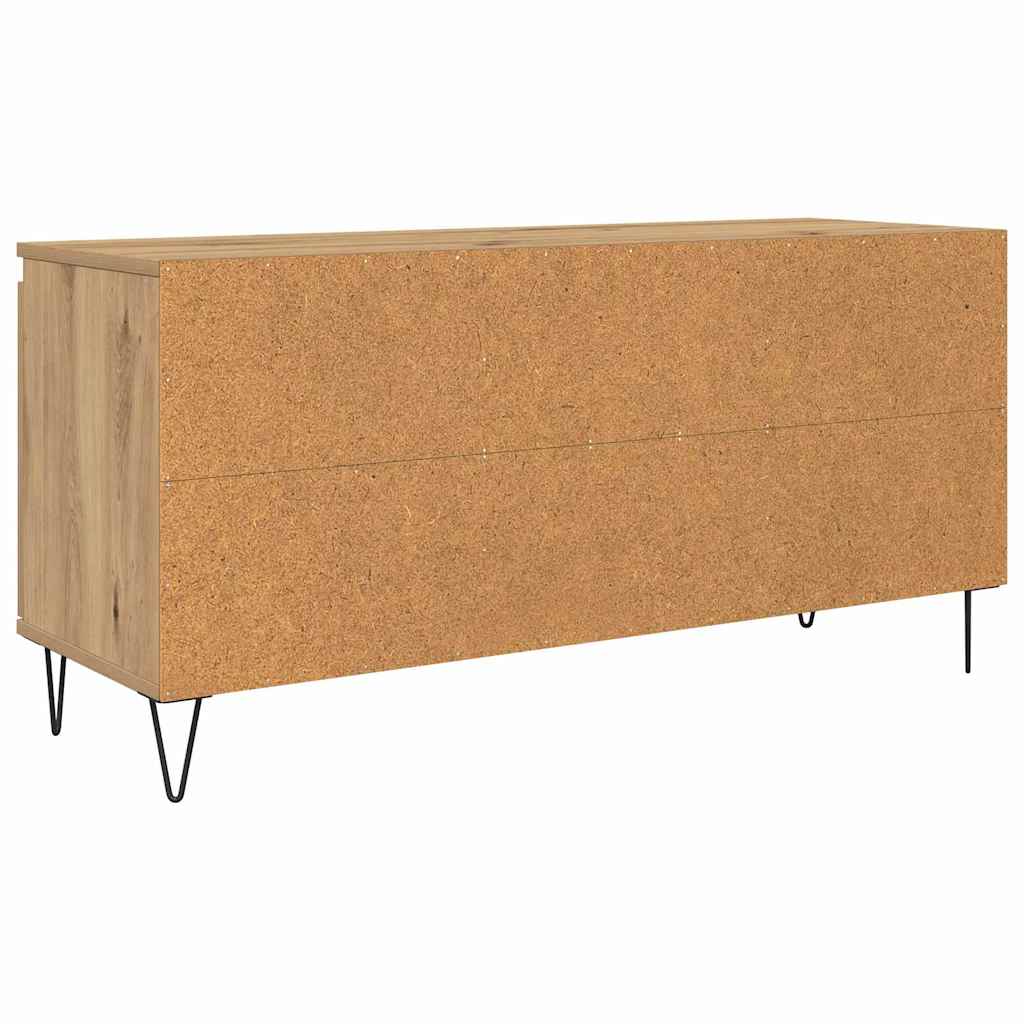 TV-kast Artisan Eiken 104 x 35 x 50 cm Bewerkt hout is nu te koop bij PeponiXL, paradijselijk wonen!