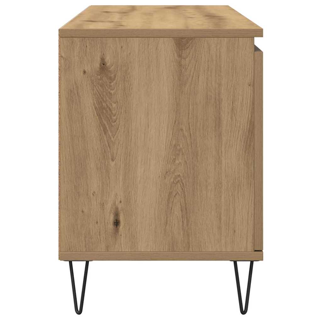 TV-kast Artisan Eiken 104 x 35 x 50 cm Bewerkt hout is nu te koop bij PeponiXL, paradijselijk wonen!