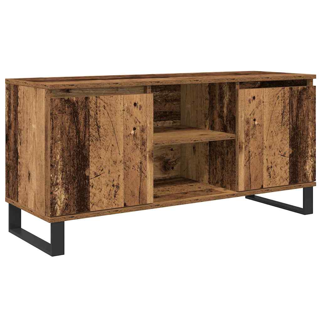 TV-kast Oud Hout 104 x 35 x 50 cm Bewerkt hout is nu te koop bij PeponiXL, paradijselijk wonen!
