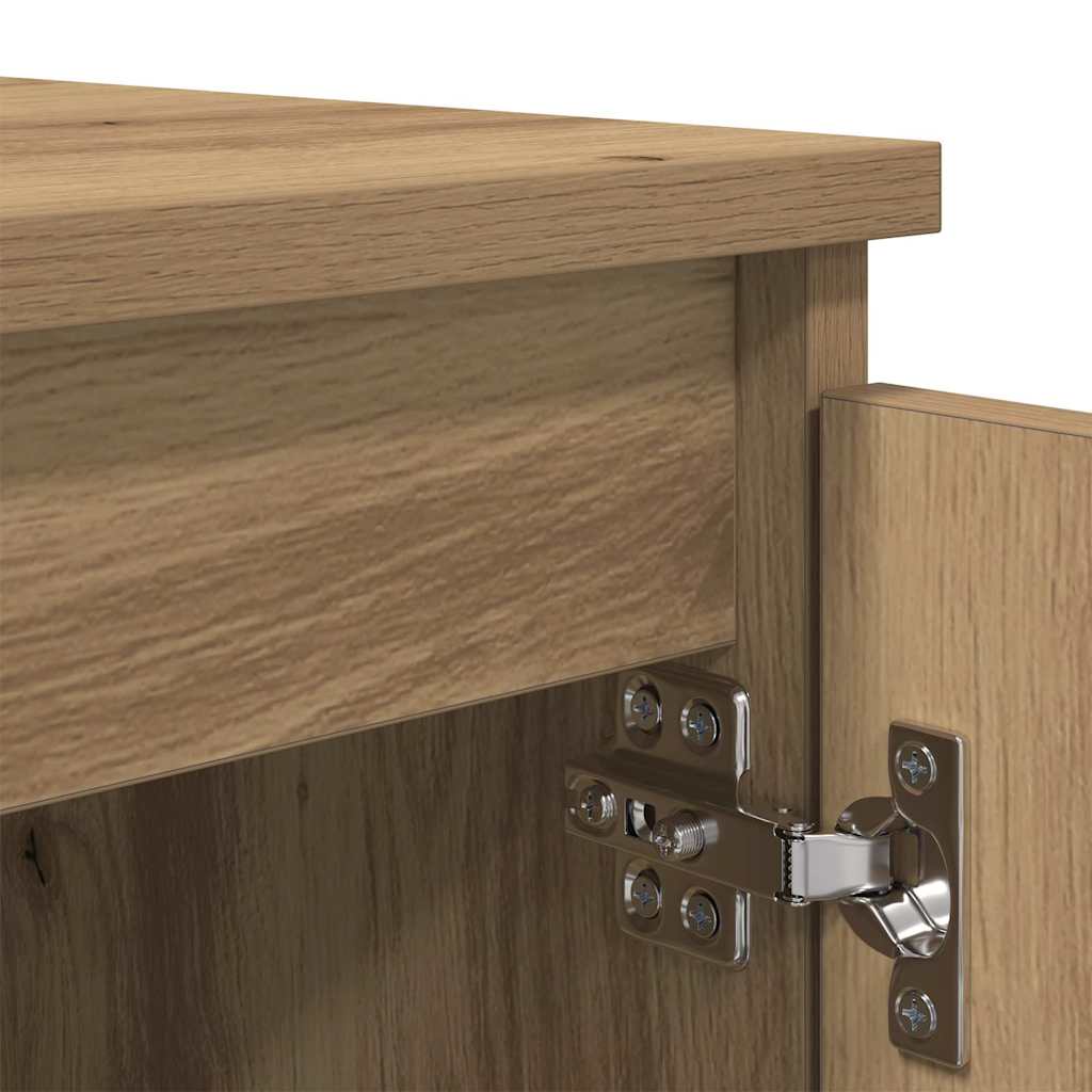 TV-kast Artisan Eiken 104 x 35 x 50 cm Bewerkt hout is nu te koop bij PeponiXL, paradijselijk wonen!
