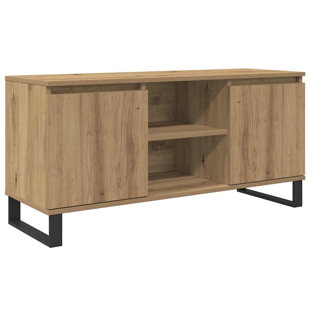 TV-kast Artisan Eiken 104 x 35 x 50 cm Bewerkt hout is nu te koop bij PeponiXL, paradijselijk wonen!