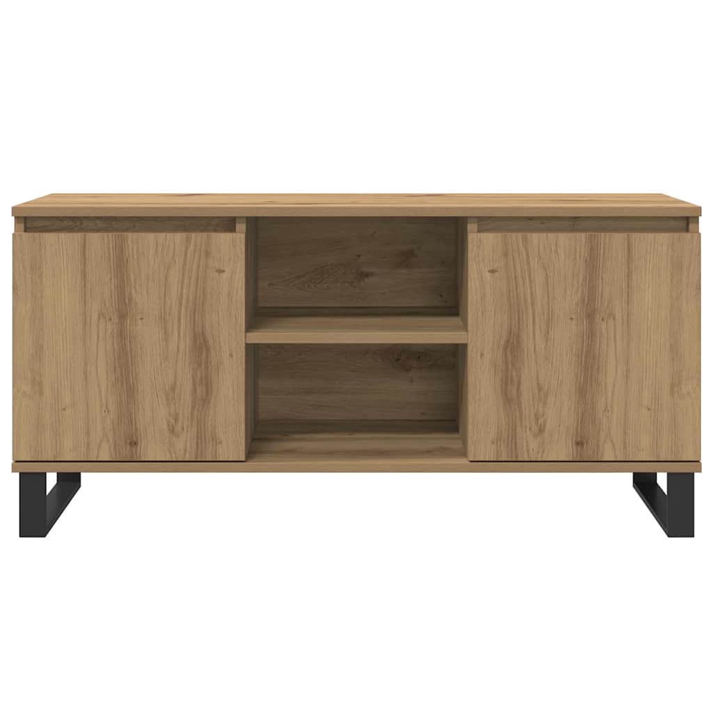 TV-kast Artisan Eiken 104 x 35 x 50 cm Bewerkt hout is nu te koop bij PeponiXL, paradijselijk wonen!