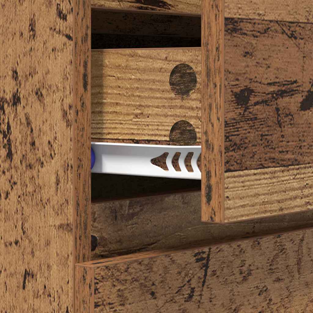 Dressoir met lade Oud Hout 60 x 35 x 70 cm Bewerkt hout is nu te koop bij PeponiXL, paradijselijk wonen!