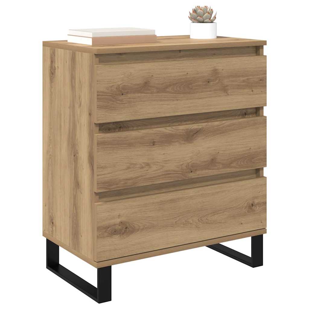 Dressoir met lade Artisan Eiken 60 x 35 x 70 cm Bewerkt hout is nu te koop bij PeponiXL, paradijselijk wonen!