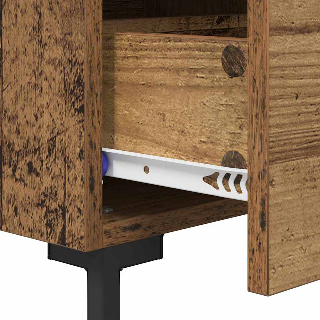 Nachtkastje 2 pcs Oudhout 40 x 35 x 47,5 cm Bewerkt hout is nu te koop bij PeponiXL, paradijselijk wonen!