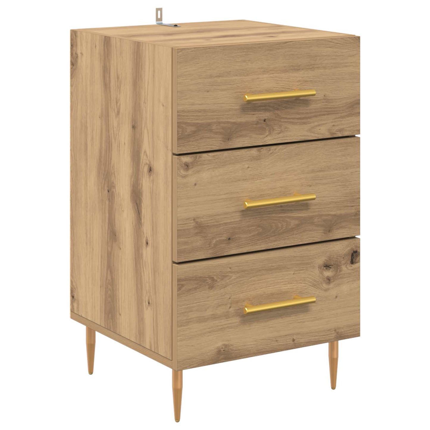 Nachtkastje Artisan Eiken 40 x 40 x 66 cm Bewerkt hout