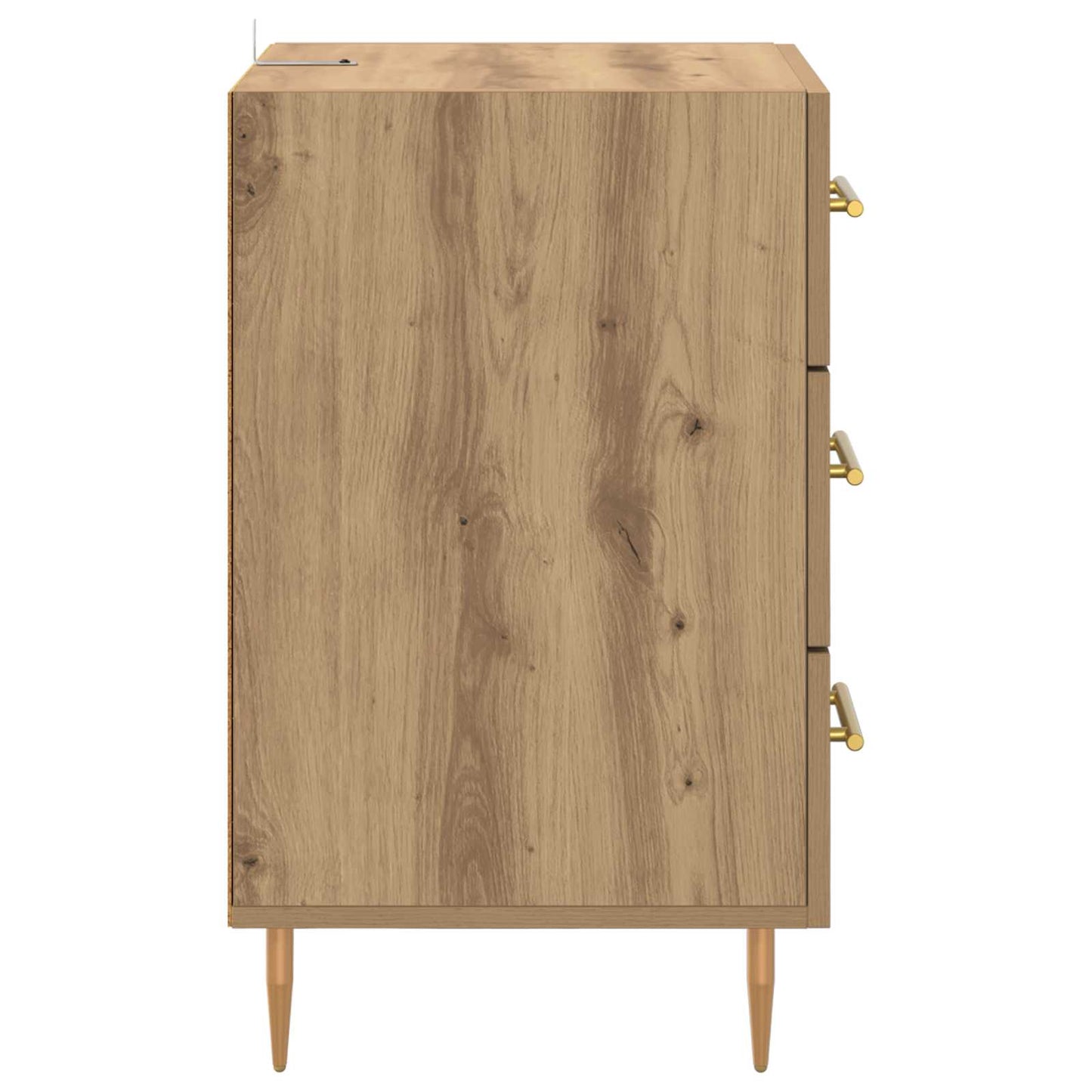 Nachtkastje Artisan Eiken 40 x 40 x 66 cm Bewerkt hout