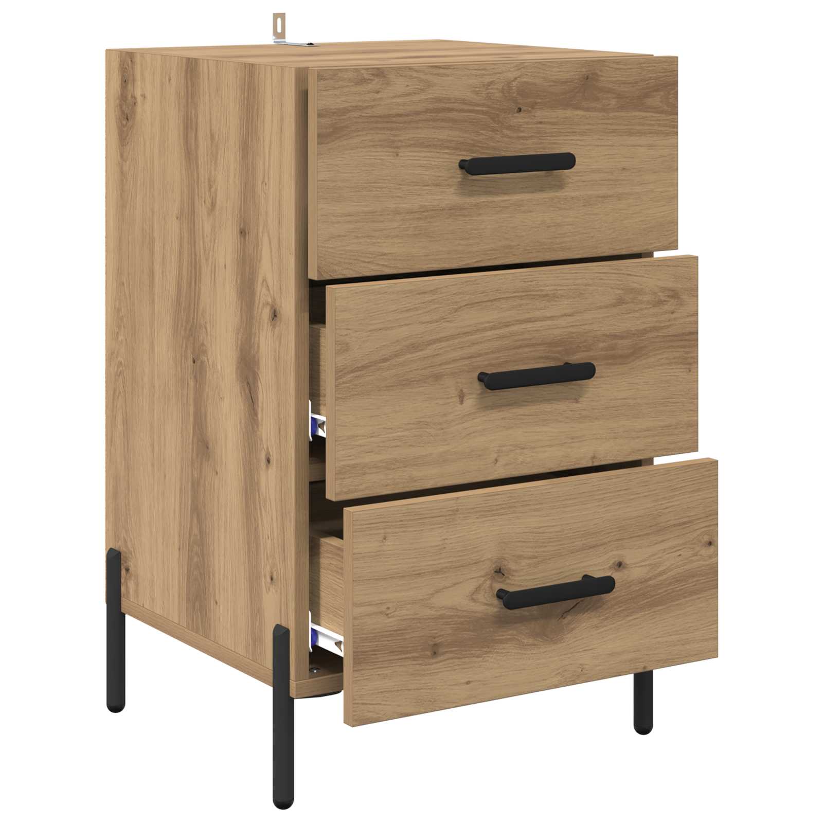 Nachtkastje Artisan Eiken 40 x 40 x 66 cm Bewerkt hout is nu te koop bij PeponiXL, paradijselijk wonen!