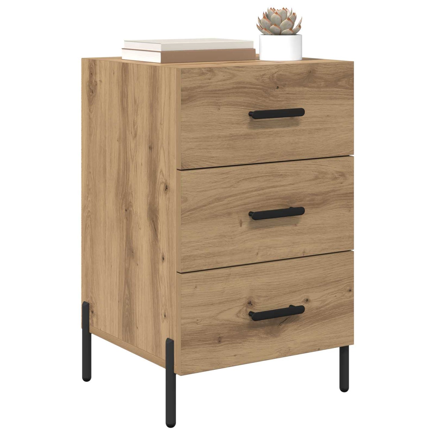 Nachtkastje Artisan Eiken 40 x 40 x 66 cm Bewerkt hout is nu te koop bij PeponiXL, paradijselijk wonen!