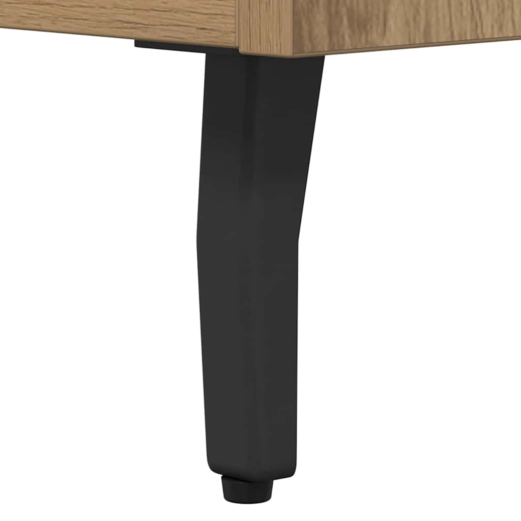 Nachtkastje met lade Artisan Eiken 40 x 40 x 66 cm Bewerkt hout is nu te koop bij PeponiXL, paradijselijk wonen!