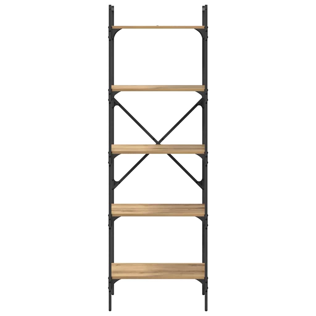 Boekenkast Artisan Eiken 56 x 32 x 174 cm Bewerkt hout is nu te koop bij PeponiXL, paradijselijk wonen!