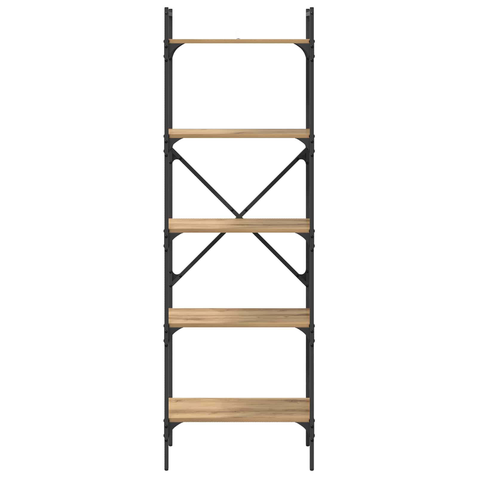 Boekenkast 5-laags 56 x 32 x 174 cm Bewerkt hout Artisan Eiken is nu te koop bij PeponiXL, paradijselijk wonen!