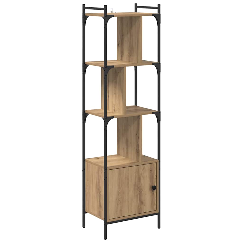 Boekenkast Artisan Eiken 44,5 x 30 x 154,5 cm Bewerkt hout is nu te koop bij PeponiXL, paradijselijk wonen!