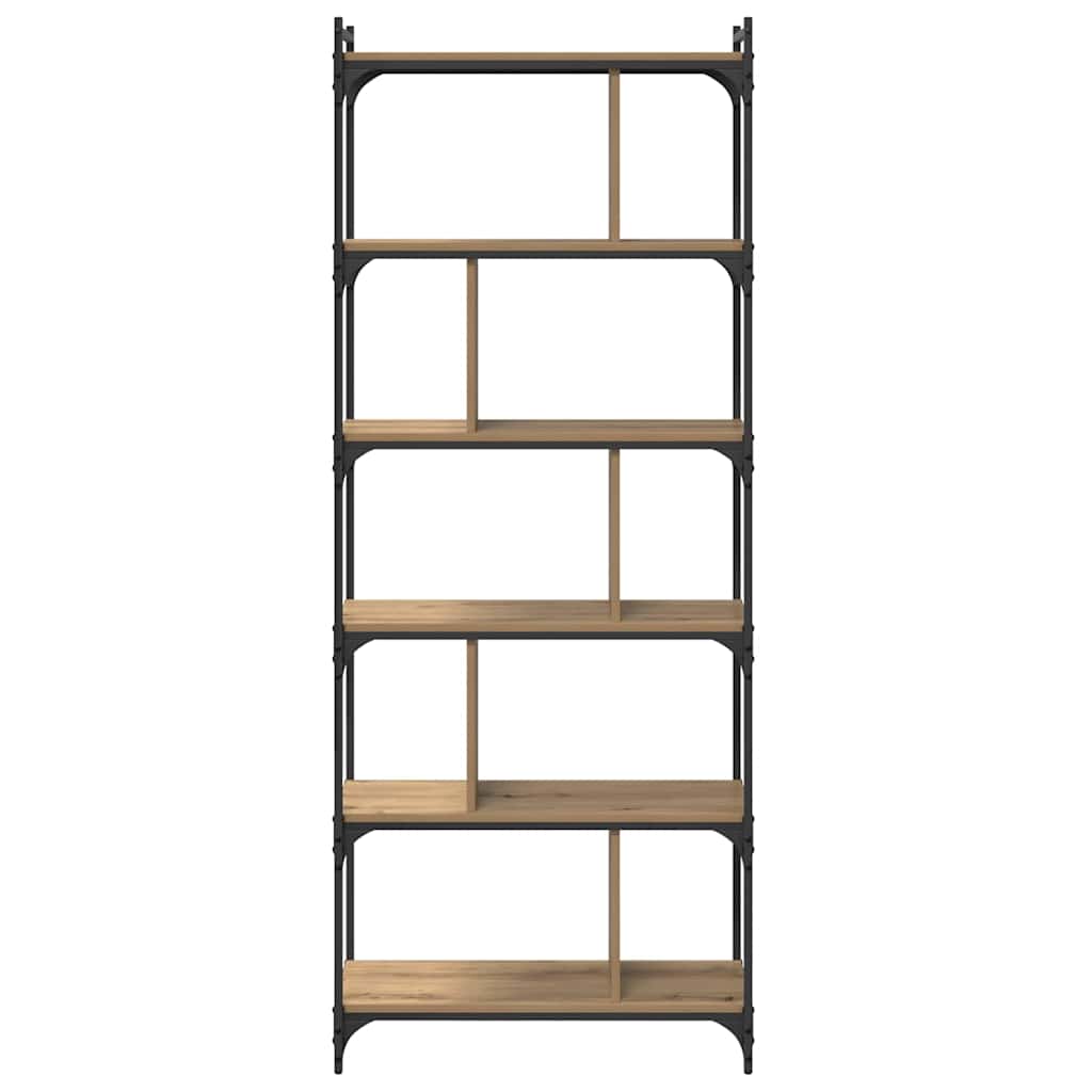 Boekenkast artisanaal eikenkleurig 76 x 32 x 192 cm is nu te koop bij PeponiXL, paradijselijk wonen!