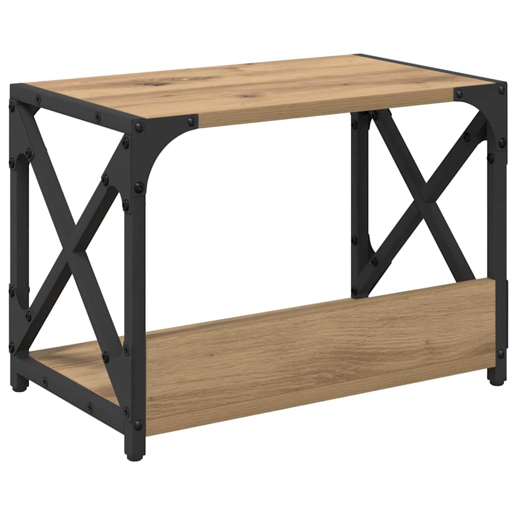 Printerstand Artisan Eiken 44 x 26 x 31,5 cm Bewerkt hout is nu te koop bij PeponiXL, paradijselijk wonen!