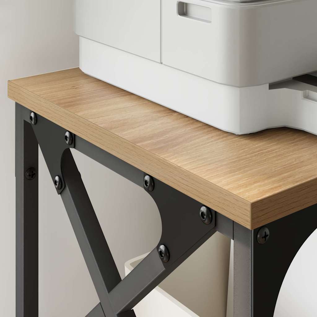 Printerstand Artisan Eiken 40 x 30 x 31 cm Bewerkt hout is nu te koop bij PeponiXL, paradijselijk wonen!