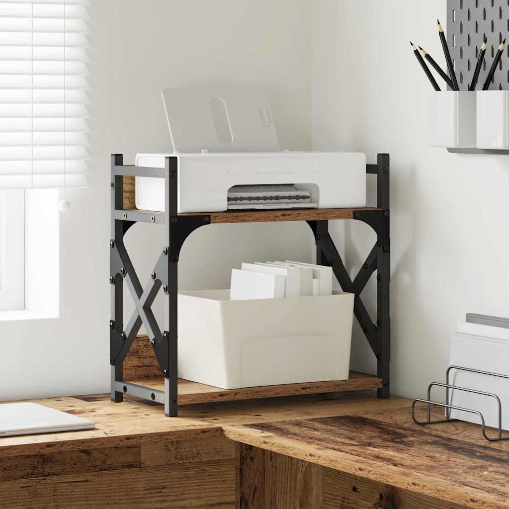 Printerstand Oud Hout 40 x 20 x 40 cm Bewerkt hout is nu te koop bij PeponiXL, paradijselijk wonen!